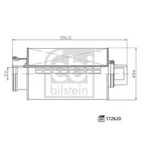 Фільтр вентиляції картера FEBI BILSTEIN 172620