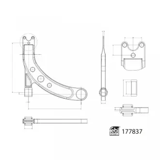 Важіль підвіски FEBI BILSTEIN 177837