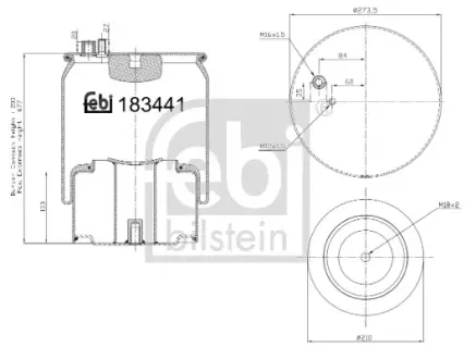 Пневмоподушка FEBI BILSTEIN 183441