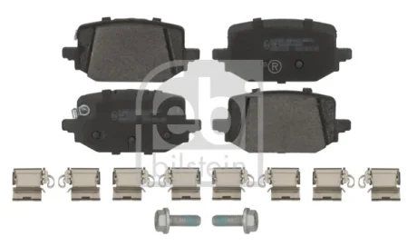 Комплект гальмівних колодок задн, NISSAN QASHQAI III, X-TRAIL IV 1.3H/1.5H 04.21- FEBI BILSTEIN 184228