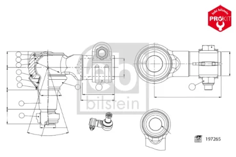 Рульовий наконечник (M30/M24x1,5мм) RVI C, K VOLVO FH II, FH16 II, FM, FM II, FMX II 09.05- FEBI BILSTEIN 197265