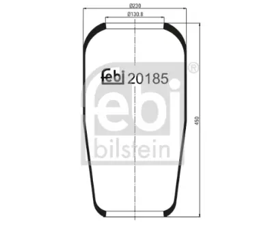 Пневмоподушка FEBI BILSTEIN 20185