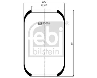 Подушка пневмопідвіски FEBI BILSTEIN 20661