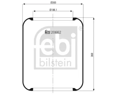 Подушка амортизуюча FEBI BILSTEIN 20662