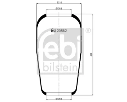 Подушка амортизуюча FEBI BILSTEIN 20882