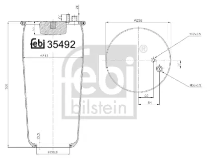 Подушка амортизуюча FEBI BILSTEIN 35492