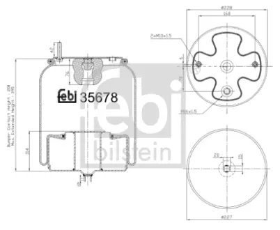 Подушка амортизуюча FEBI BILSTEIN 35678
