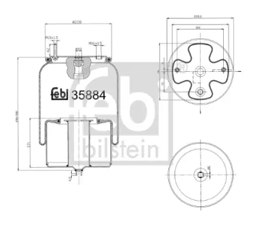 Пневмоподушка FEBI BILSTEIN 35884