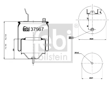 Пневмоподушка FEBI BILSTEIN 37967