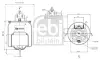 Подушка пневмопідвіски FEBI BILSTEIN 38509 (фото 1)