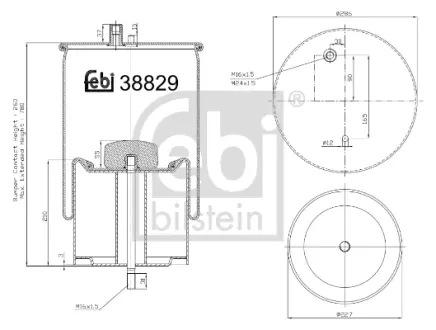 Пневмоподушка FEBI BILSTEIN 38829
