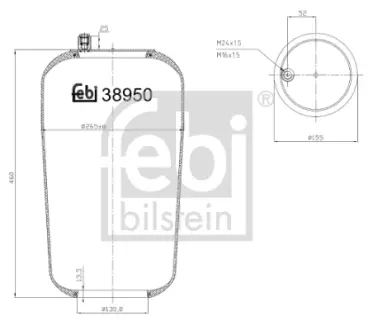 Пневмоподушка FEBI BILSTEIN 38950