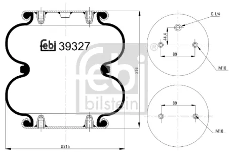 Пневмоподушка FEBI BILSTEIN 39327