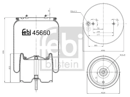 Пневмоподушка FEBI BILSTEIN 45660