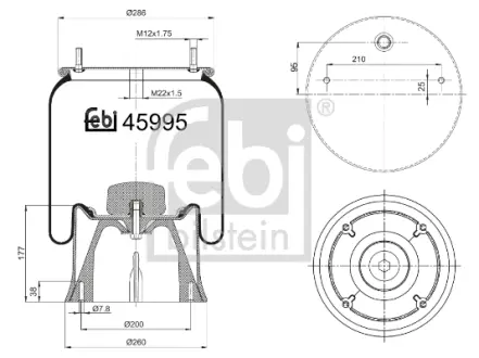 Пневмоподушка FEBI BILSTEIN 45995