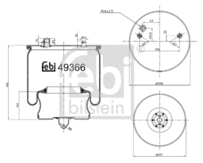 Подушка амортизуюча FEBI BILSTEIN 49366