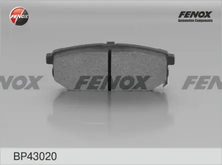 Комплект тормозных колодок, дисковый тормоз FENOX BP43020
