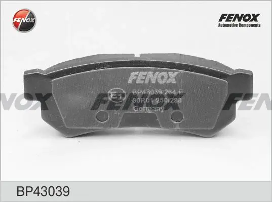 Комплект тормозных колодок, дисковый тормоз FENOX BP43039 (фото 1)