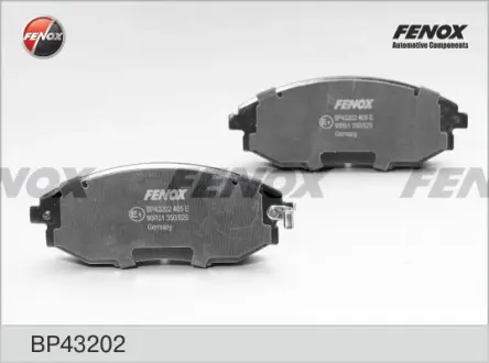 Комплект тормозных колодок, дисковый тормоз FENOX BP43202