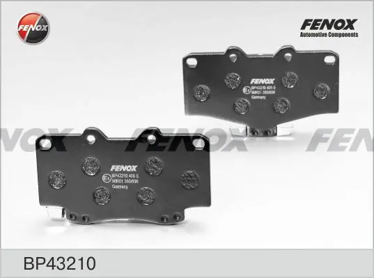 Комплект тормозных колодок, дисковый тормоз FENOX BP43210 (фото 1)