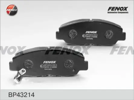 Комплект тормозных колодок, дисковый тормоз FENOX BP43214