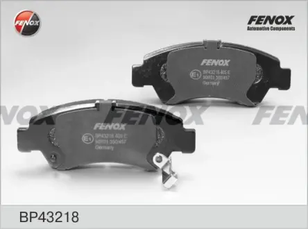 Комплект тормозных колодок, дисковый тормоз FENOX BP43218