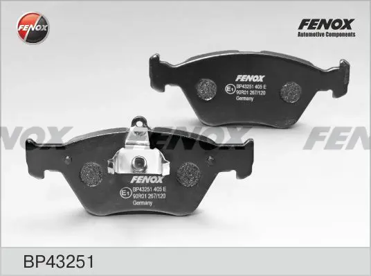Комплект тормозных колодок, дисковый тормоз FENOX BP43251 (фото 1)