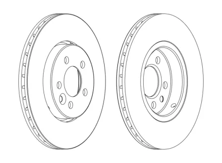 Тормозной диск FERODO DDF1080C