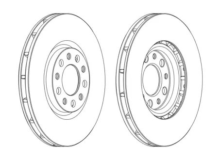 Тормозной диск Ferodo FERODO DDF1451C