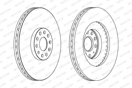 Диск гальмівний FERODO DDF1504C1
