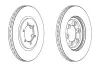 Тормозной диск FERODO DDF1605 (фото 1)