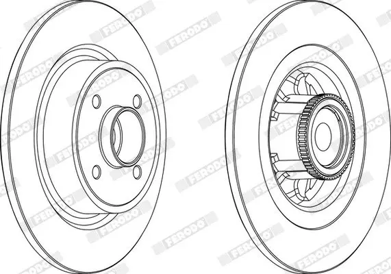 Тормозной диск FERODO DDF1641C (фото 1)
