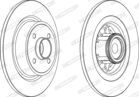 Тормозной диск FERODO DDF1641C