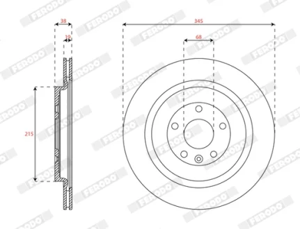 Диск гальмівний FERODO DDF2362C1