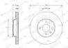 Тормозной диск Ferodo FERODO DDF2540C (фото 2)