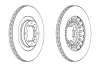 Тормозной диск FERODO DDF465 (фото 1)