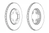 Тормозной диск FERODO DDF590 (фото 1)