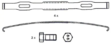 Комплект тормозных колодок, дисковый тормоз FERODO FCV1989BFE