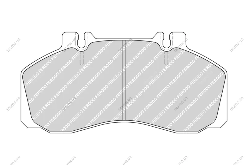 Комплект тормозных колодок, дисковый тормоз FERODO FCV879 (фото 1)