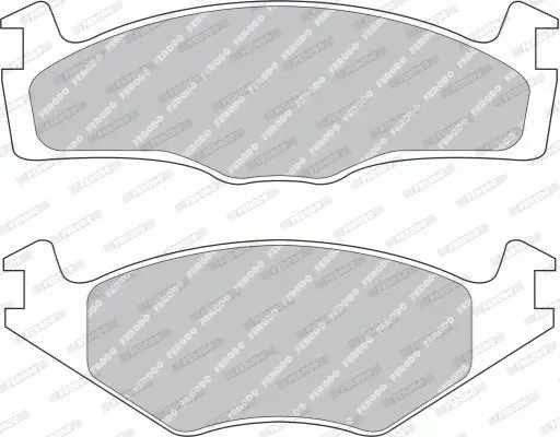 Комплект тормозных колодок, дисковый тормоз FERODO FDB1072G (фото 1)