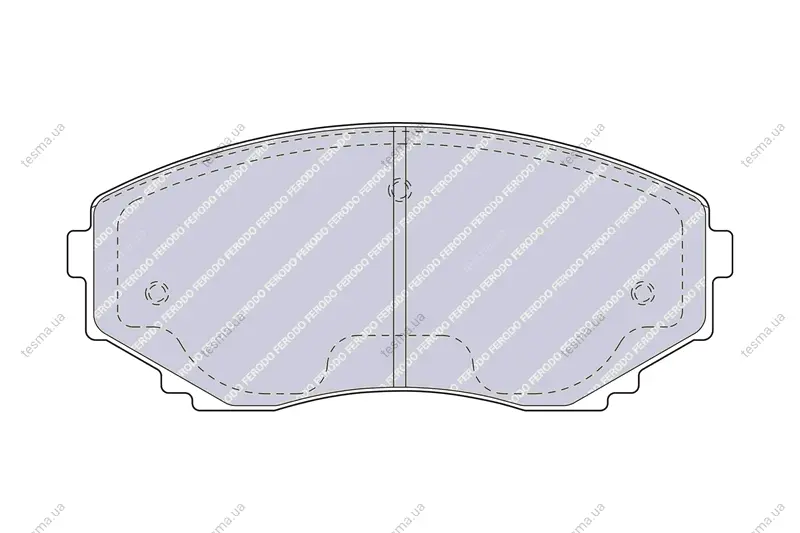 Комплект тормозных колодок, дисковый тормоз FERODO FDB1445 (фото 1)