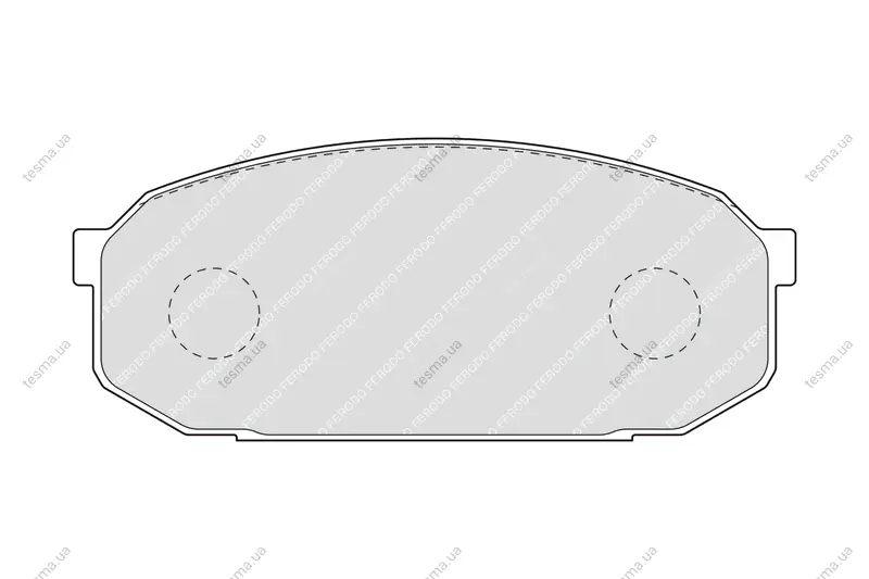 Комплект тормозных колодок, дисковый тормоз FERODO FDB1503 (фото 1)