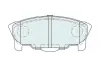 Комплект тормозных колодок, дисковый тормоз FERODO FDB1987 (фото 1)