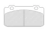 Комплект тормозных колодок, дисковый тормоз FERODO FDB349 (фото 1)