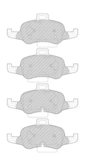 Комплект гальмівних колодок передн, AUDI TT 2.0/2.0D 07.14- FERODO FDB4996