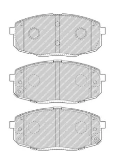 Комплект гальмівних колодок передн, HYUNDAI CRETA, KONA, KONA/SUV KIA CERATO IV 1.0-2.0 01.16- FERODO FDB5038