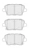 Комплект гальмівних колодок задн, OPEL INSIGNIA B, INSIGNIA B COUNTRY, INSIGNIA B GRAND SPORT 1.5-2.0D 03.17- FERODO FDB5202 (фото 2)
