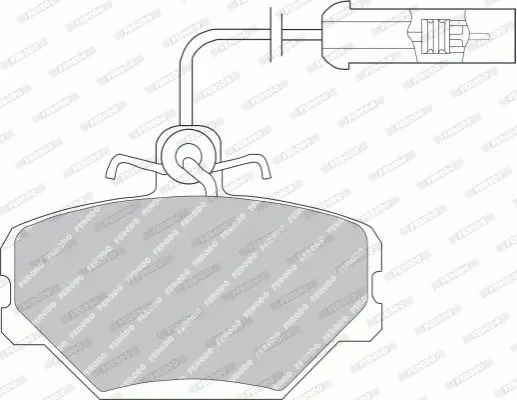 Комплект тормозных колодок, дисковый тормоз FERODO FDB524B (фото 1)