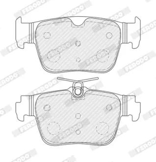 Комплект гальмівних колодок задн, AUDI A3, A3 ALLSTREET CUPRA FORMENTOR, LEON, LEON SPORTSTOURER, TERRAMAR SKODA OCTAVIA IV VW CADDY CALIFORNIA V CAMPER, CADDY V 1.0-2.5 07.19- FERODO FDB5357