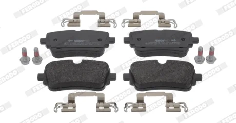 Комплект гальмівних колодок задн, AUDI A6 ALLROAD C8, A6 C8, A7, A8 D5, E-TRON, Q7, Q8, Q8 E-TRON 2.0-Electric 01.15- FERODO FDB5367
